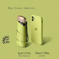 Mini Sun Umbrella Anti UV Parasol Portable Lightweight Women Men Sunshade Umbrella for Waterproof Travel Umbrellas