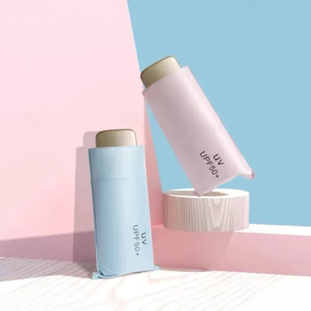 Mini Sun Umbrella Anti UV Parasol Portable Lightweight Women Men Sunshade Umbrella for Waterproof Travel Umbrellas