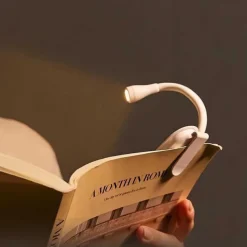 Mini Table Lamp Storage Clip USB Charging 3-color Temperature Stepless Dimming Lamp LED Mini Book Clip Night Light 3W