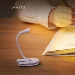 Mini Table Lamp Storage Clip USB Charging 3-color Temperature Stepless Dimming Lamp LED Mini Book Clip Night Light 3W