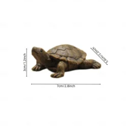 Mini Turtles Miniature Figurines Simulation Small Tortoise Ornament Realistic Sea Turtles Resin Cute Beach Sea Turtles For Bonsai Craft Fairy Garden Succulent Planter Decoration