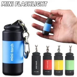 Mini USB Rechargeable Flashlight Keychain Torch Finger Light Camping Light Suitable for Doctor Reading Outdoor