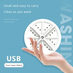Mini Washing Machine USB Rotating Turbine Portable Washing Machine Socks Underwear Washing Machine