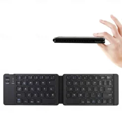 Mini Wireless Bluetooth Folding Keyboard Foldable Wireless Keypad for IOS/Android/Windows ipad Tablet phone