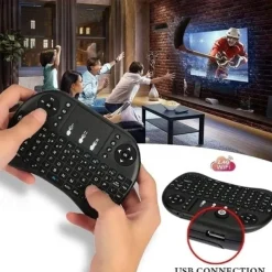 Mini Wireless Keyboard with Multi-touch Touchpad 7 Colors Backlight Wireless Touchable Remote Control for Smart TV Box Desktop Touchpad PC