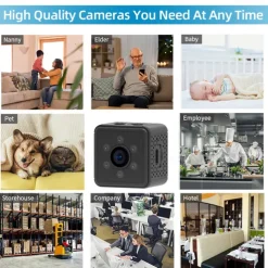 Mini Wireless WiFi Cameras Home Security Cam Nanny Cam Remote View Cam YILUTONG V2 Small Recorder With night vision