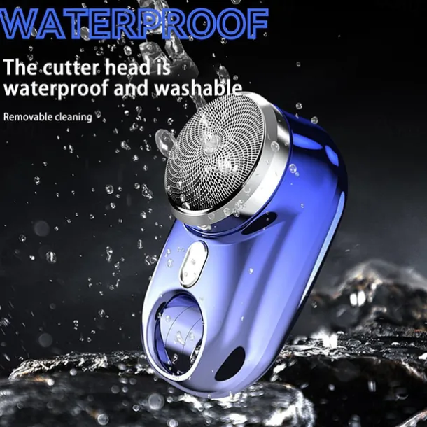 Mini-Shave Portable Electric Shaver for Men Wet Dry One-Button Mini Razor Electric-Upgrade Rechargeable Travel Electric Razor