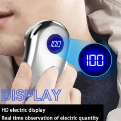 Mini-Shave Portable Electric Shaver for Men Wet Dry One-Button Mini Razor Electric-Upgrade Rechargeable Travel Electric Razor