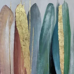 Mintura Handmade Golden Oil Paintings On Canvas Wall Art Decoration Modern Abstract Picture For Home Decor Rolled Frameless Unstretched Painting