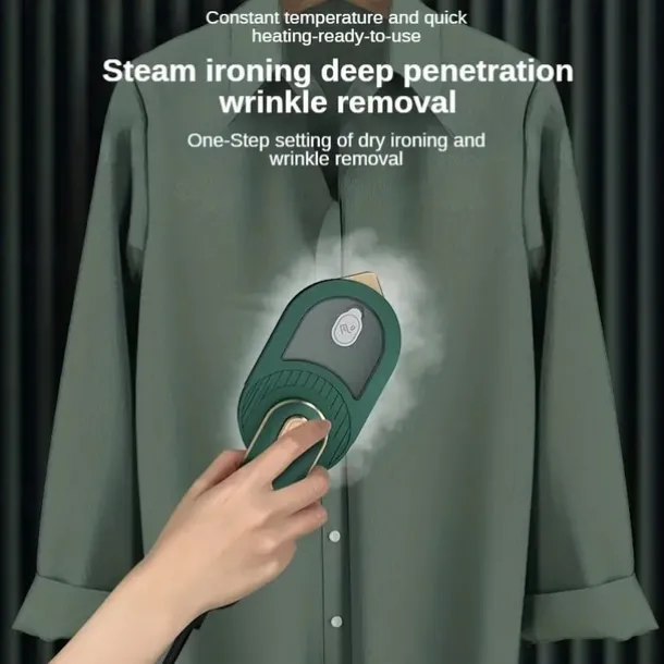 Mist Garment Steamer Mini Clothes Fabric Steam Iron Travel Portable Electric Dry Wet Fordable Patches Hanging Ironing Machine
