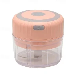 250mL Mini Electric Garlic Chopper Ginger Masher Machine Chili Vegetable Crusher Kitchen Tool Sturdy Durable USB Charging