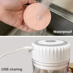 250mL Mini Electric Garlic Chopper Ginger Masher Machine Chili Vegetable Crusher Kitchen Tool Sturdy Durable USB Charging