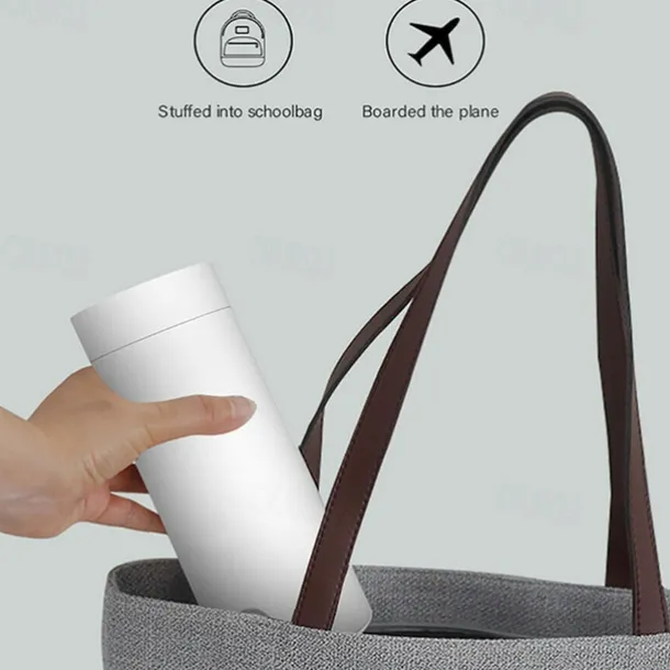 400ml Portable Electric Kettles Cup Smart Hot Water Tea Coffee Stainless Heater Travel