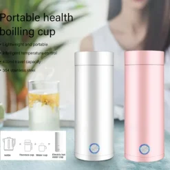 400ml Portable Electric Kettles Cup Smart Hot Water Tea Coffee Stainless Heater Travel