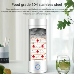 400ml Portable Electric Kettles Cup Smart Hot Water Tea Coffee Stainless Heater Travel