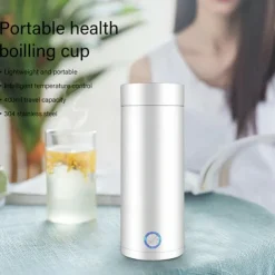 400ml Portable Electric Kettles Cup Smart Hot Water Tea Coffee Stainless Heater Travel