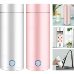 400ml Portable Electric Kettles Cup Smart Hot Water Tea Coffee Stainless Heater Travel