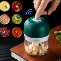 250mL USB Charging Mini Electric Garlic Chopper Ginger Masher Machine Chili Vegetable Crusher Kitchen Tools