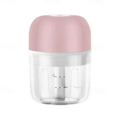 250mL USB Charging Mini Electric Garlic Chopper Ginger Masher Machine Chili Vegetable Crusher Kitchen Tools