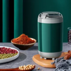 220ML 150W Powerful Grinder Grind Chinese Herbal Medicines Food Supplements Grains Seasoning Powder Coffee Beans - Detachable & Washable Compact & Easy to Carry & Store