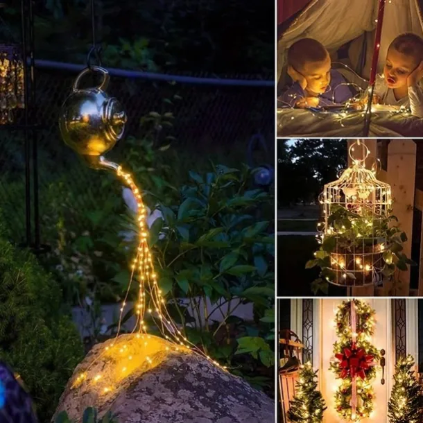 5M-50Led/10M-100Led/20M-200Led/300M-300Led Solar LED Light Outdoor Festoon Lamp Garden Fairy Lights String Waterproof Christmas Garland Yard Decoration