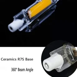 78mm R7S LED Bulbs 5/10W 50W/70W Halogen Enquivalent Double Ended J Base 360Beam Angle 220V Dimmable 3000K Warm White/6000W White for Landscape Light (2Pcs)