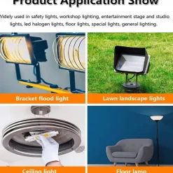 78mm R7S LED Bulbs 5/10W 50W/70W Halogen Enquivalent Double Ended J Base 360Beam Angle 220V Dimmable 3000K Warm White/6000W White for Landscape Light (2Pcs)