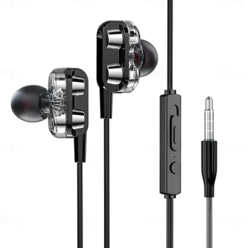 3.5mm 9D HiFi Wired Headphones With Bass Earbuds Stereo Earphones Music Headphones Sport Earphones Gaming Headset With Mic