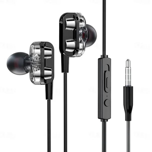 3.5mm 9D HiFi Wired Headphones With Bass Earbuds Stereo Earphones Music Headphones Sport Earphones Gaming Headset With Mic