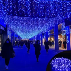 50M/100M LED Fairy Lights Outdoor String Lights Garland Christmas Tree, 400/800 , IP65 Waterproof for Garden Yard, Wedding Party Holiday Landscape Decoration, Blue/Colorful, DC31V EU/US/AU/UK Plug
