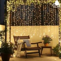 50M/100M LED Fairy Lights Outdoor String Lights Garland Christmas Tree, 400/800 , IP65 Waterproof for Garden Yard, Wedding Party Holiday Landscape Decoration, Blue/Colorful, DC31V EU/US/AU/UK Plug