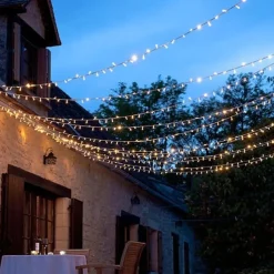 50M/100M LED Fairy Lights Outdoor String Lights Garland Christmas Tree, 400/800 , IP65 Waterproof for Garden Yard, Wedding Party Holiday Landscape Decoration, Blue/Colorful, DC31V EU/US/AU/UK Plug