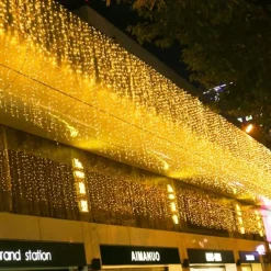 50M/100M LED Fairy Lights Outdoor String Lights Garland Christmas Tree, 400/800 , IP65 Waterproof for Garden Yard, Wedding Party Holiday Landscape Decoration, Blue/Colorful, DC31V EU/US/AU/UK Plug