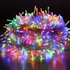 50M/100M LED Fairy Lights Outdoor String Lights Garland Christmas Tree, 400/800 , IP65 Waterproof for Garden Yard, Wedding Party Holiday Landscape Decoration, Blue/Colorful, DC31V EU/US/AU/UK Plug