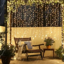 50M/100M LED Fairy Lights Outdoor String Lights Garland Christmas Tree, 400/800 , IP65 Waterproof for Garden Yard, Wedding Party Holiday Landscape Decoration, Blue/Colorful, DC31V EU/US/AU/UK Plug