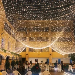 50M/100M LED Fairy Lights Outdoor String Lights Garland Christmas Tree, 400/800 , IP65 Waterproof for Garden Yard, Wedding Party Holiday Landscape Decoration, Blue/Colorful, DC31V EU/US/AU/UK Plug