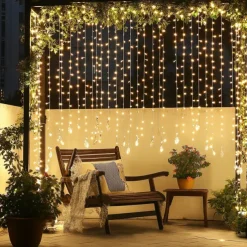 50M/100M LED Fairy Lights Outdoor String Lights Garland Christmas Tree, 400/800 , IP65 Waterproof for Garden Yard, Wedding Party Holiday Landscape Decoration, Blue/Colorful, DC31V EU/US/AU/UK Plug