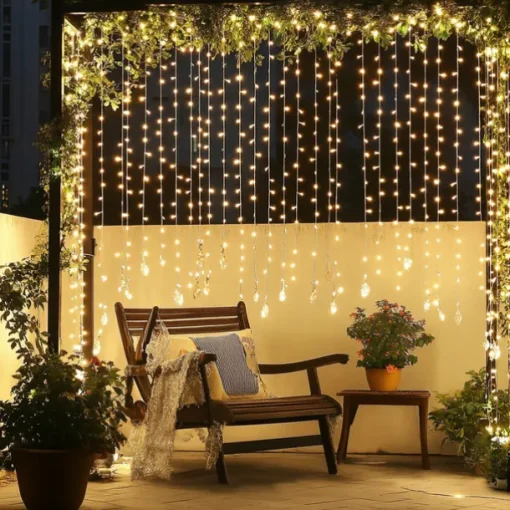 50M/100M LED Fairy Lights Outdoor String Lights Garland Christmas Tree, 400/800 , IP65 Waterproof for Garden Yard, Wedding Party Holiday Landscape Decoration, Blue/Colorful, DC31V EU/US/AU/UK Plug