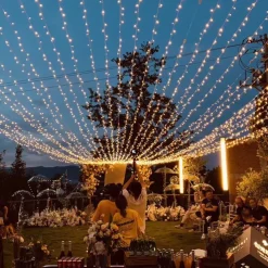 50M/100M LED Fairy Lights Outdoor String Lights Garland Christmas Tree, 400/800 , IP65 Waterproof for Garden Yard, Wedding Party Holiday Landscape Decoration, Blue/Colorful, DC31V EU/US/AU/UK Plug