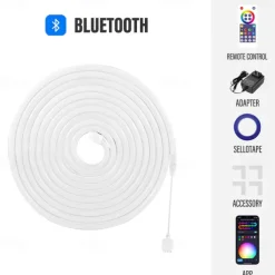 3M/5M RGBIC Strip Lights Neon Light with WIFI Neon Rope Light DIY Light Bar APP Control Music Sync TV Backlight Game Living Room Bedroom Decoration