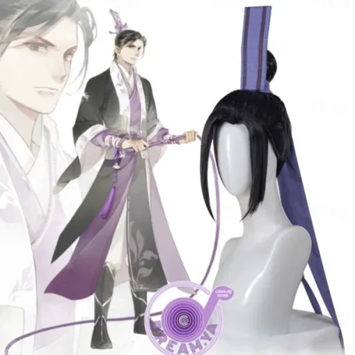 Mo Dao Zu Shi Cosplay Wig Only Grandmaster of Demonic Cultivation Lan Wangji Wei Wuxian Black Long Synthetic Hair Halloween Wigs