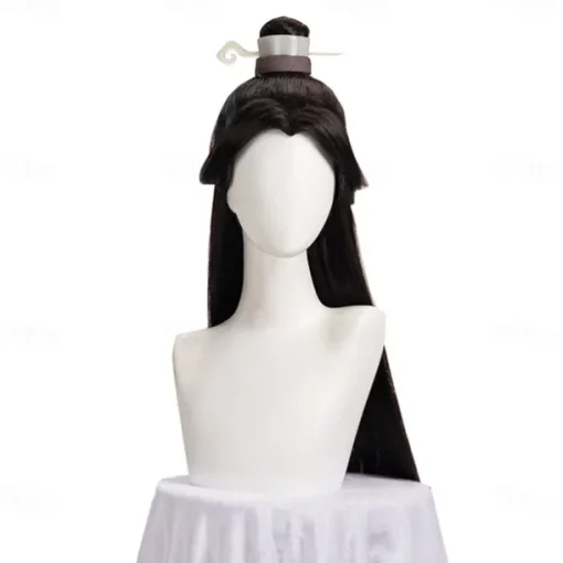 Mo Dao Zu Shi Cosplay Wig Only Grandmaster of Demonic Cultivation Lan Wangji Wei Wuxian Black Long Synthetic Hair Halloween Wigs