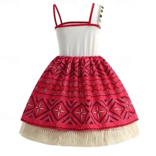 Moana Princess Moana Dress Costume Movie TV Theme Costumes Movie Cosplay for Girls' Kid's Carnival Children's Day World Book Day Party Birthday Beach