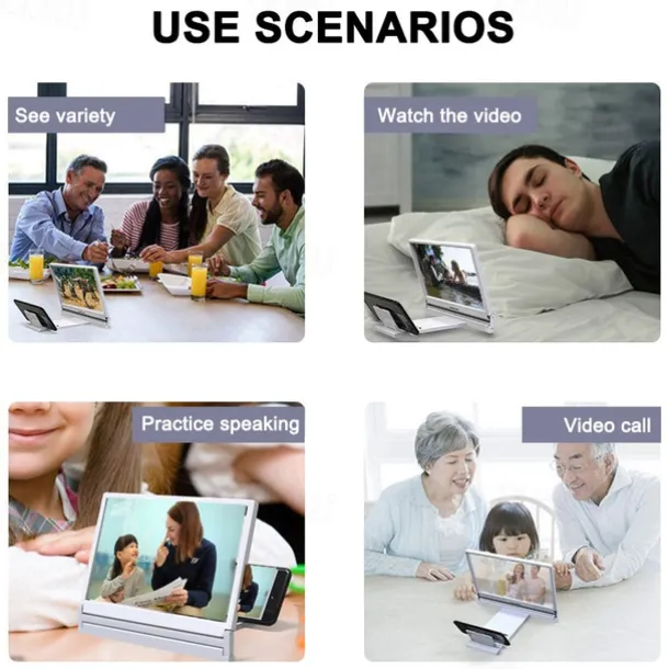 Mobile Phone Screen Magnifier Fashionable Universal Phone Holder Enlarge Cell Phone Display Stand Other Phone Accessories