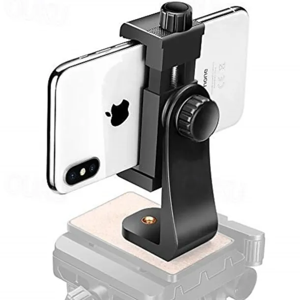 Mobile Phone Tripod Holder Mount Head 1/4" Screw Adapter 360°Rotatable Digtal Camera Bracket,Selfie Lens Monopod,Adjustable Ring Light