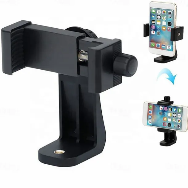 Mobile Phone Tripod Holder Mount Head 1/4" Screw Adapter 360°Rotatable Digtal Camera Bracket,Selfie Lens Monopod,Adjustable Ring Light