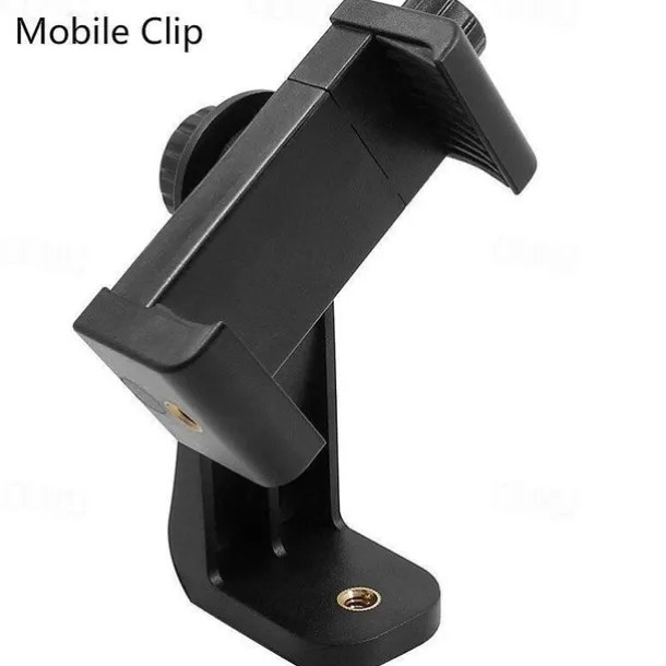 Mobile Phone Tripod Holder Mount Head 1/4" Screw Adapter 360°Rotatable Digtal Camera Bracket,Selfie Lens Monopod,Adjustable Ring Light
