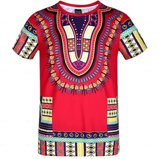 Modern African Outfits Graphic Print For Men's Adults Carnival Masquerade Party Festival