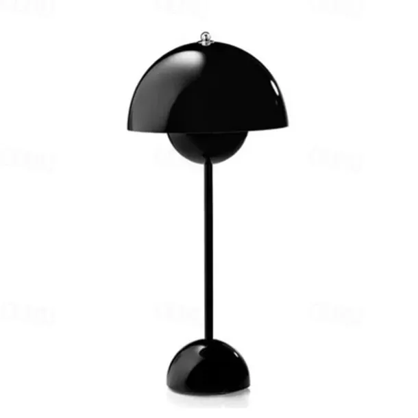Modern Bud Macaron Table Lamp,Nordic Simple Rechargeable Touch Bedside Lamp, Denmark Designer Creative Mushroom Home Bedroom Night Light