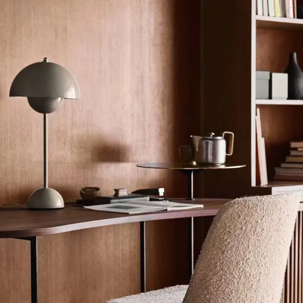 Modern Bud Macaron Table Lamp,Nordic Simple Rechargeable Touch Bedside Lamp, Denmark Designer Creative Mushroom Home Bedroom Night Light